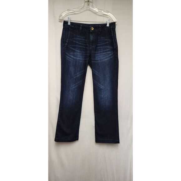 Banana Republic Denim Blue Jeans Straight Leg Girlfriend Jeans Size 27 - Picture 4 of 5